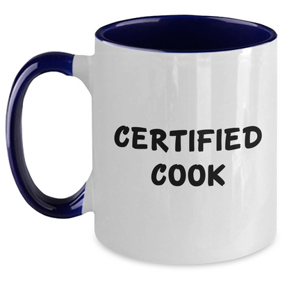 Funny Cooking Quotes, Gifts from Family to Cook, Unique Two Tone Coffee Mug for Men on Father's Day - Main