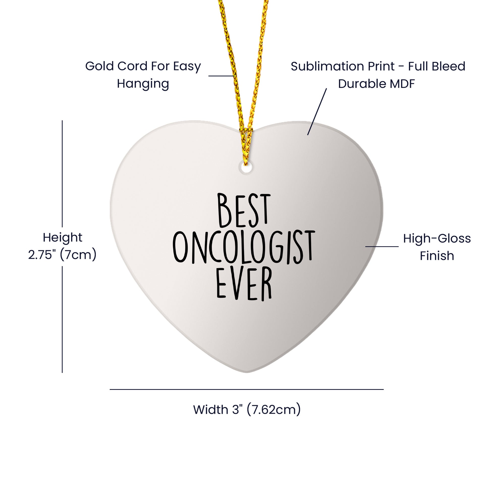 Oncologist Gifts from Friends - I'm Not Perfect But I'm An Oncologist And That's Basically The Same Thing Funny Heart Ornament for Christmas