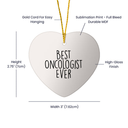 Oncologist Gifts from Friends - I'm Not Perfect But I'm An Oncologist And That's Basically The Same Thing Funny Heart Ornament for Christmas