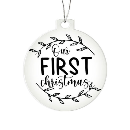 Our First Christmas Acrylic Keepsake Ornament