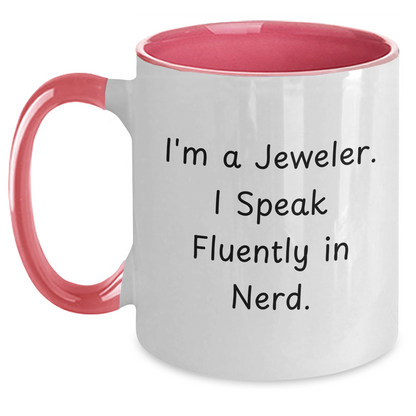 Jeweler Gifts from Friends and Family - Funny Two Tone Coffee Mug for Mother's Day - Main