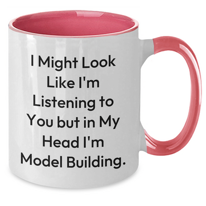 Funny Model Building Gifts from Men for Dads on Father's Day - 'I Might Look Like I'm Listening...' - Additional