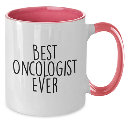 Funny Oncologist Gifts from Men to Oncologists, Best Oncologist Ever, Mother's Day Unique Gifts, Two Tone Coffee Mug - Additional