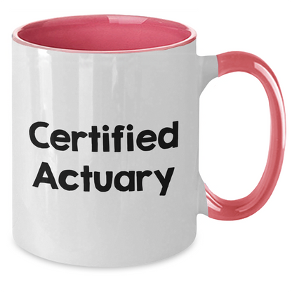 Funny Actuary Quote Two Tone Coffee Mugs for Dad's Gift, Gifts from Men to Actuary Friends, Unique Father's Day Unique Gifts - Additional
