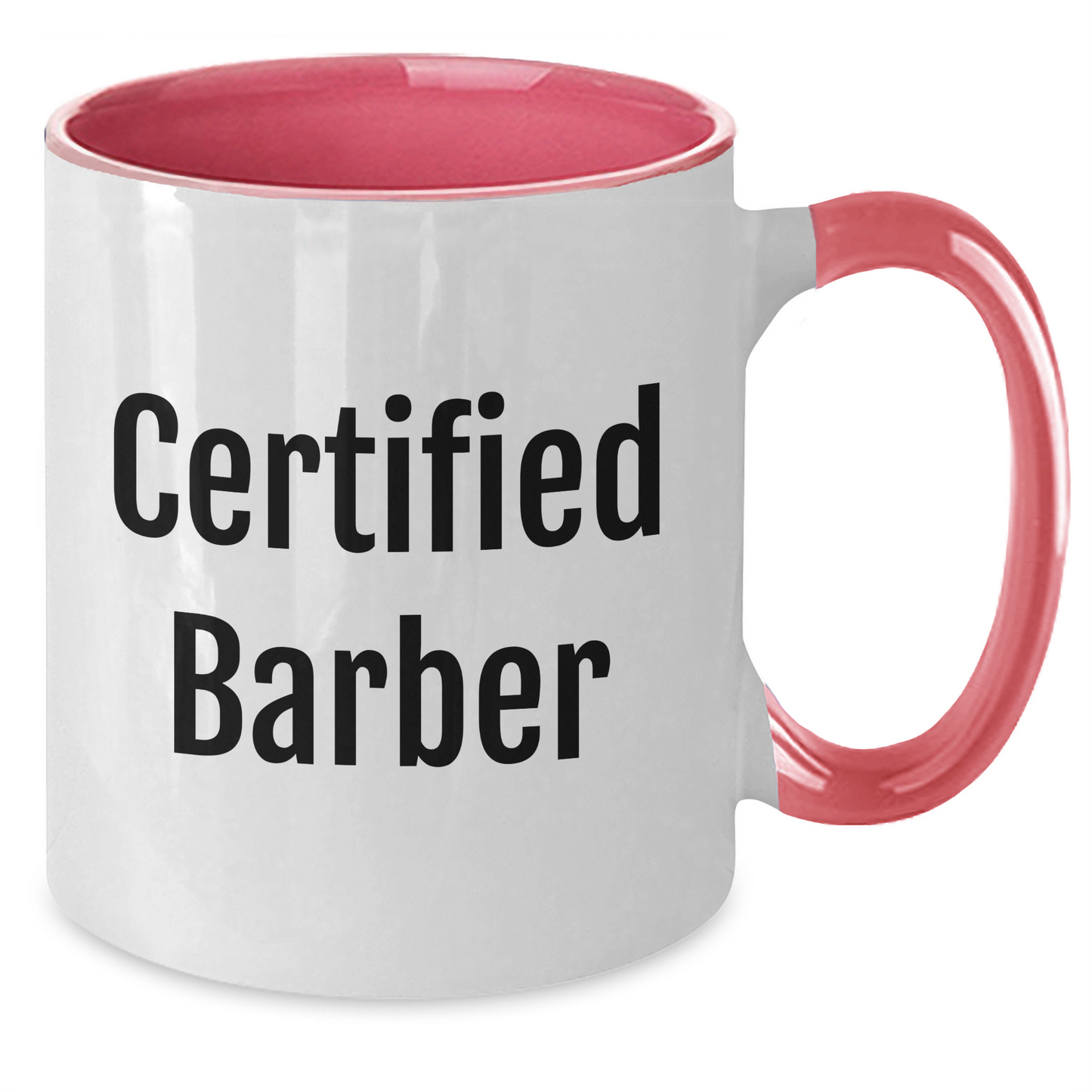 Funny Certified Barber Gifts for Men - Two Tone Coffee Mug, Dad's Day Unique Gifts from Friends, Family, Coworkers - Additional