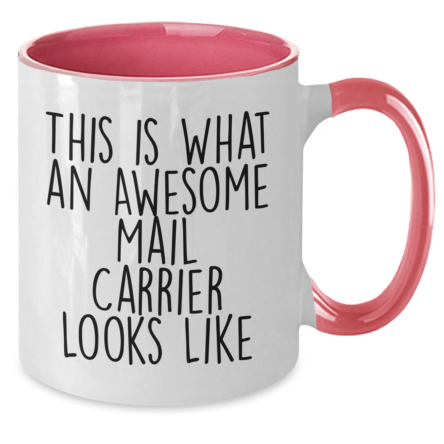Funny Mail Carrier Gifts from Men - This Is What An Awesome Mail Carrier Looks Like Two Tone Coffee Mug for Father's Day - Additional