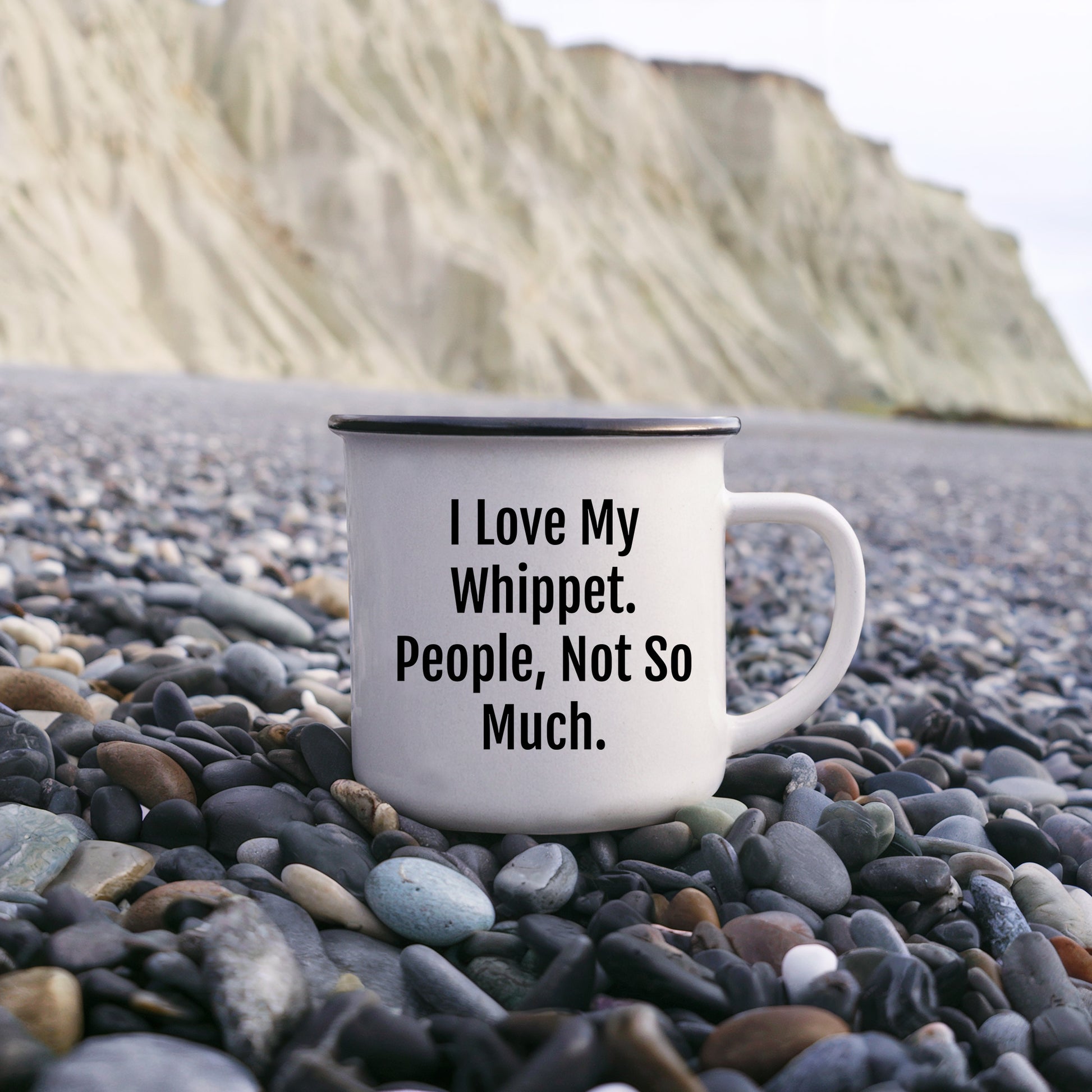 Whippet Dog Camping Mug | Funny Sarcastic I Love My Whippet People Not So Much Gifts for Whippet Dog Lovers | Cute Unique Gifts for Mother's Day - Mallard Moon Gift Shop