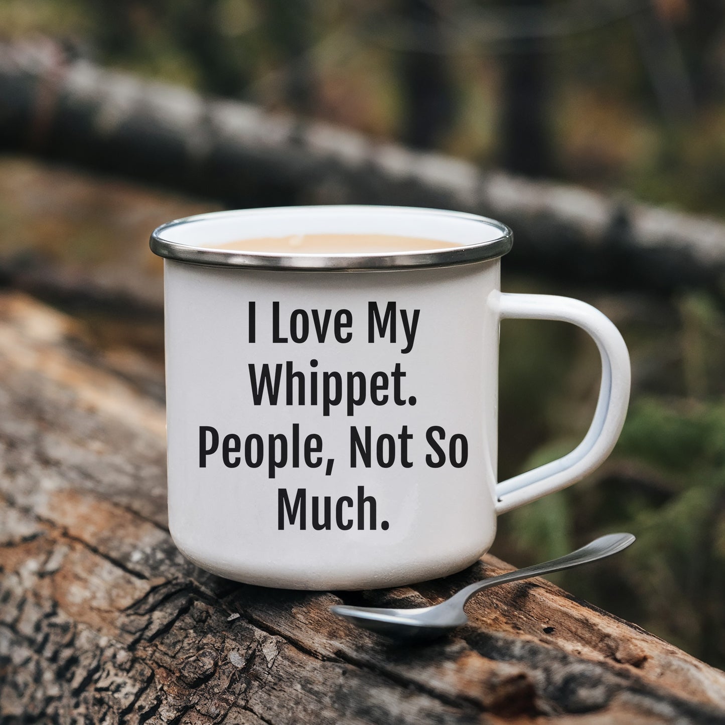 Whippet Dog Camping Mug | Funny Sarcastic I Love My Whippet People Not So Much Gifts for Whippet Dog Lovers | Cute Unique Gifts for Mother's Day - Mallard Moon Gift Shop