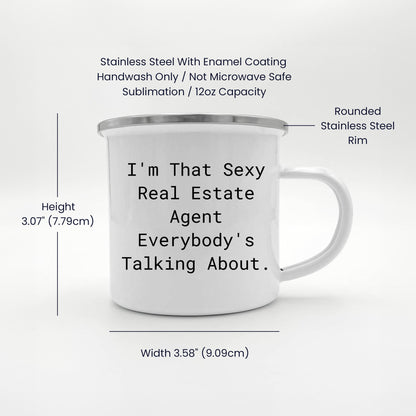 Real Estate Agent Gifts, Funny Inspirational Quote, Camping Mug for Graduation, Gifts from Friends to Real Estate Agent - Mallard Moon Gift Shop