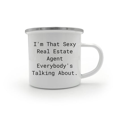 Real Estate Agent Gifts, Funny Inspirational Quote, Camping Mug for Graduation, Gifts from Friends to Real Estate Agent - Mallard Moon Gift Shop