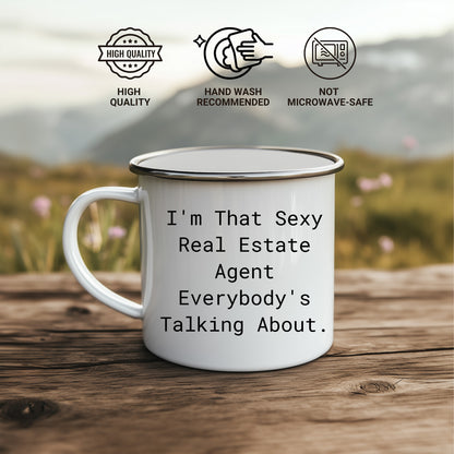 Real Estate Agent Gifts, Funny Inspirational Quote, Camping Mug for Graduation, Gifts from Friends to Real Estate Agent - Mallard Moon Gift Shop