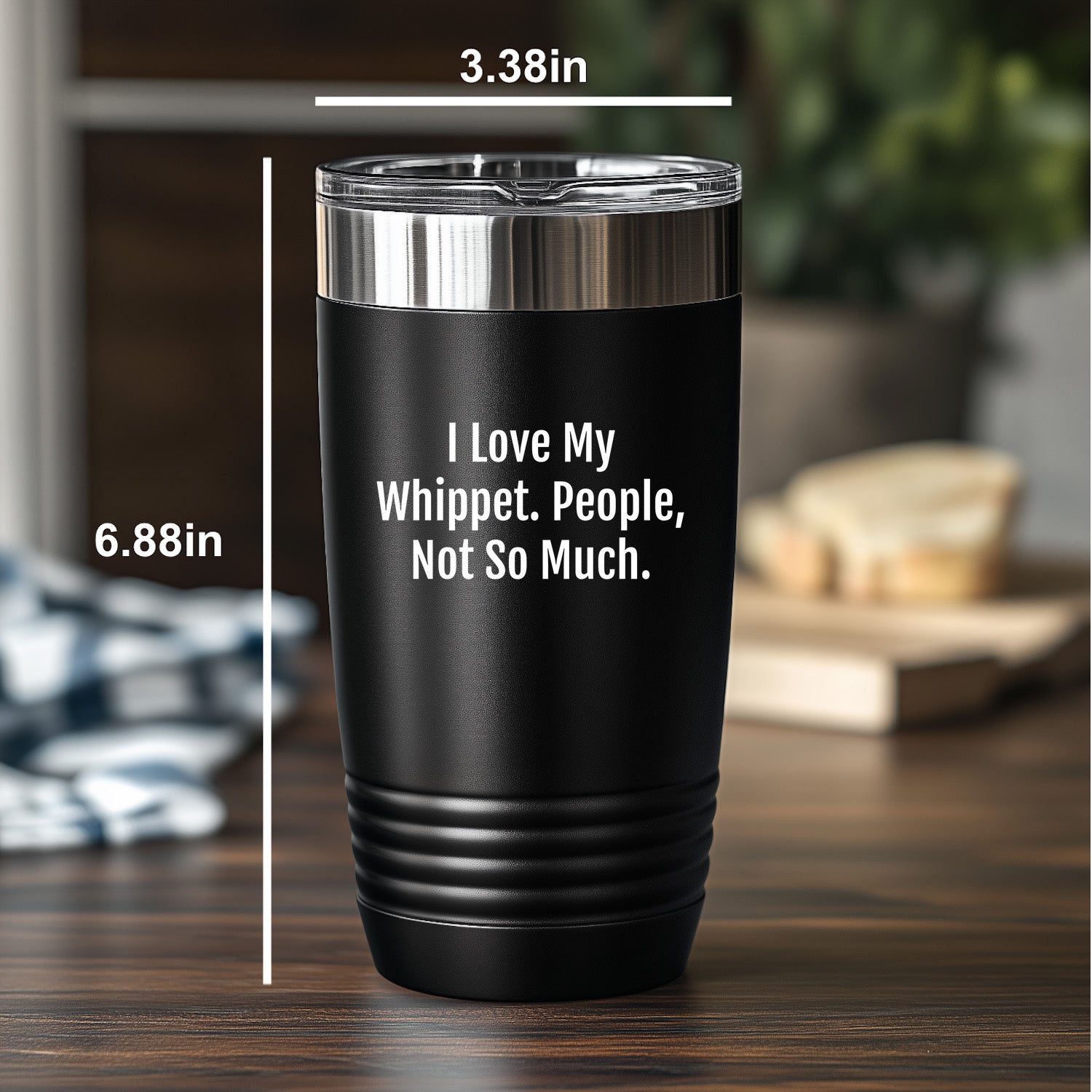 Gifts for Whippet Dog Lovers | Funny Whippet Dog Gifts | I Love My Whippet. People, Not So Much. | Mother's Day Unique Gifts | 20/30oz Insulated Tumbler - Mallard Moon Gift Shop