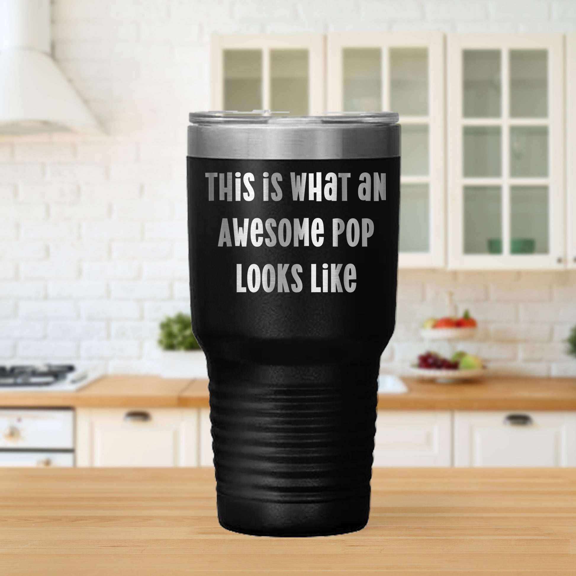 Funny Pop Tumblers for Men Gifts from Family - This Is What An Awesome Pop Looks Like - Mallard Moon Gift Shop