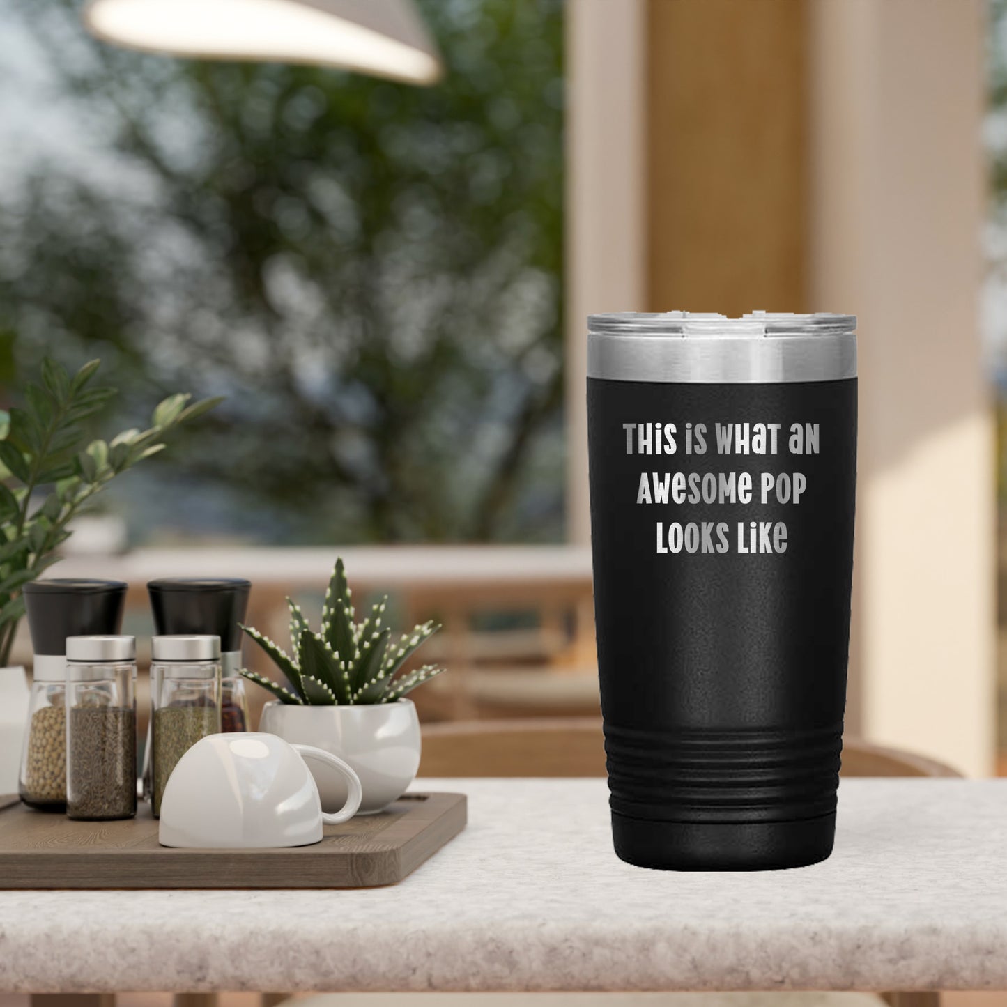 Funny Pop Tumblers for Men Gifts from Family - This Is What An Awesome Pop Looks Like - Mallard Moon Gift Shop