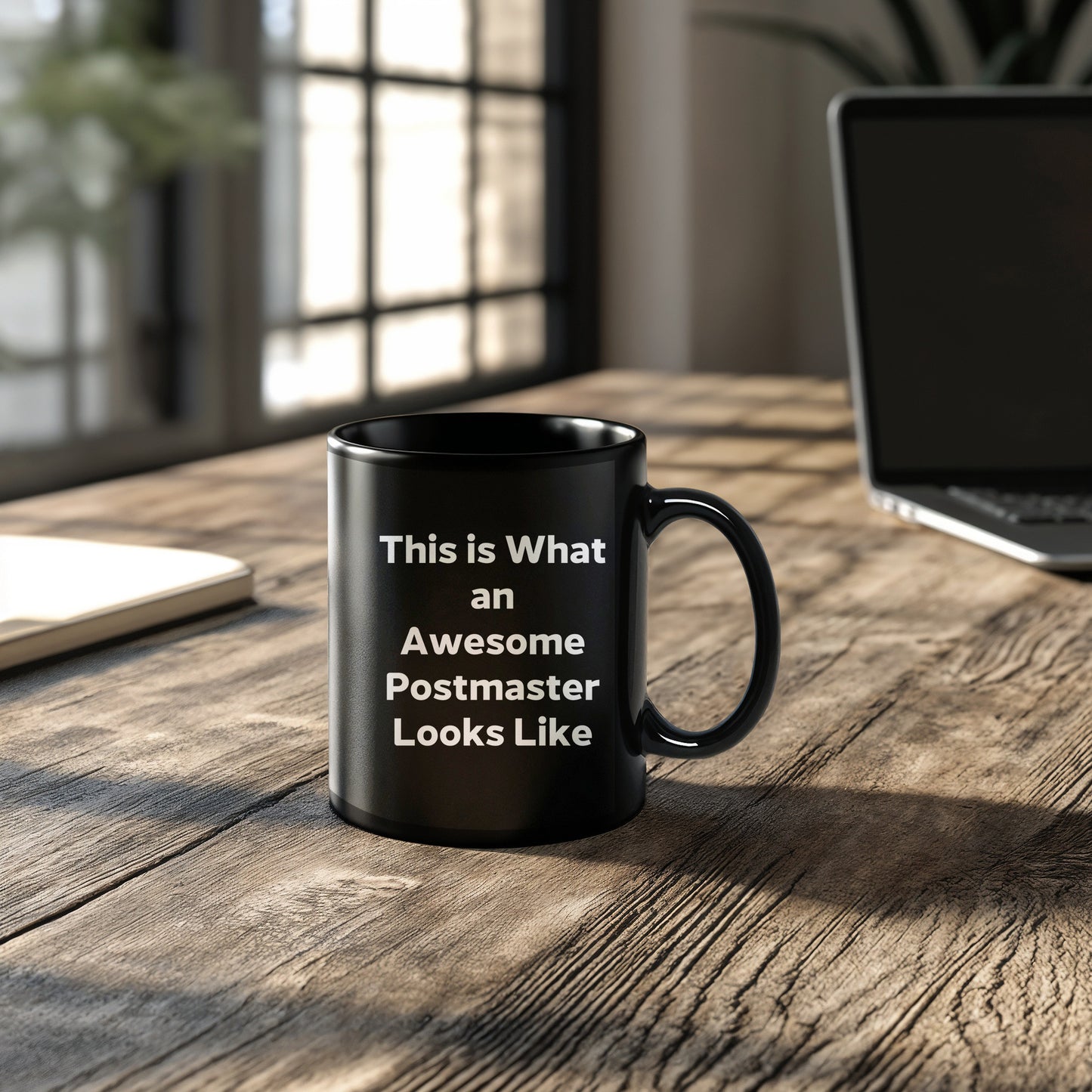Inspirational Postmaster Gifts, Funny Black Coffee Mug for Graduation, 'This Is What An Awesome Postmaster Looks Like' Quote, Gifts from Friends, Gifts for Postmaster