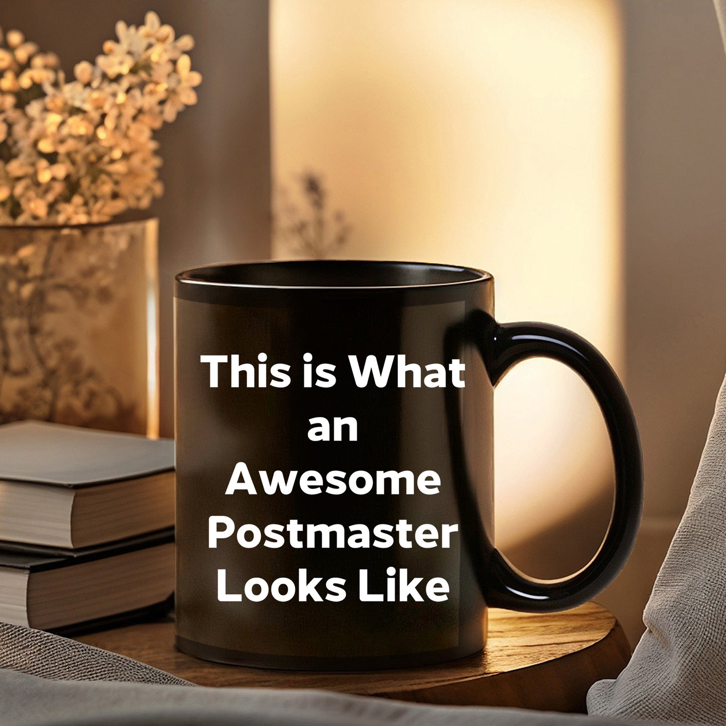 Inspirational Postmaster Gifts, Funny Black Coffee Mug for Graduation, 'This Is What An Awesome Postmaster Looks Like' Quote, Gifts from Friends, Gifts for Postmaster