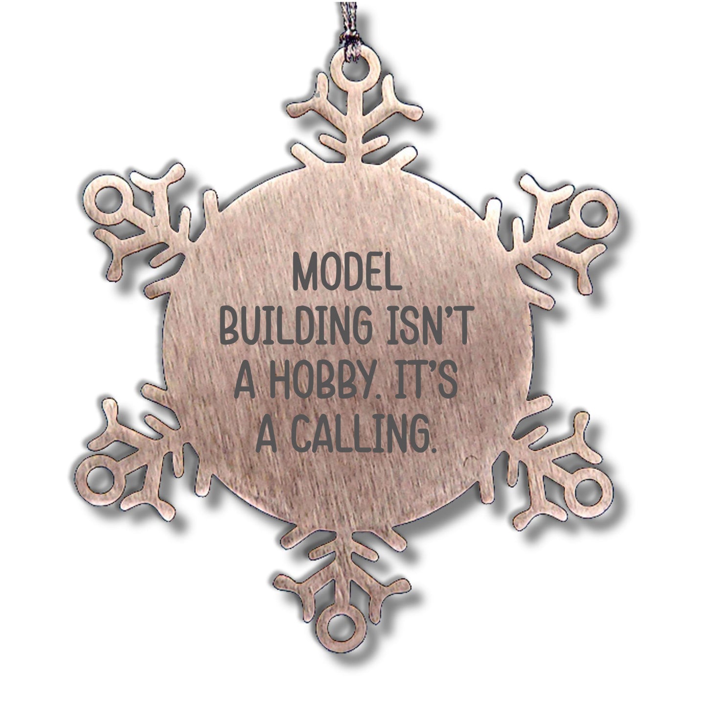 Handcrafted Snowflake Ornaments for Model Building Enthusiasts, Funny Gifts from Friends, and Christmas Unique Gifts for Model Building Men, Women, and Family - Mallard Moon