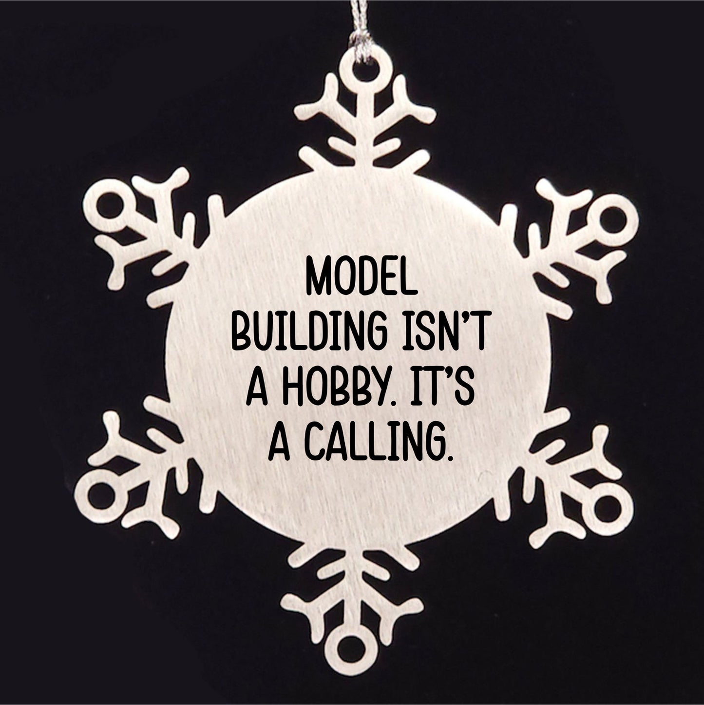 Handcrafted Snowflake Ornaments for Model Building Enthusiasts, Funny Gifts from Friends, and Christmas Unique Gifts for Model Building Men, Women, and Family - Mallard Moon