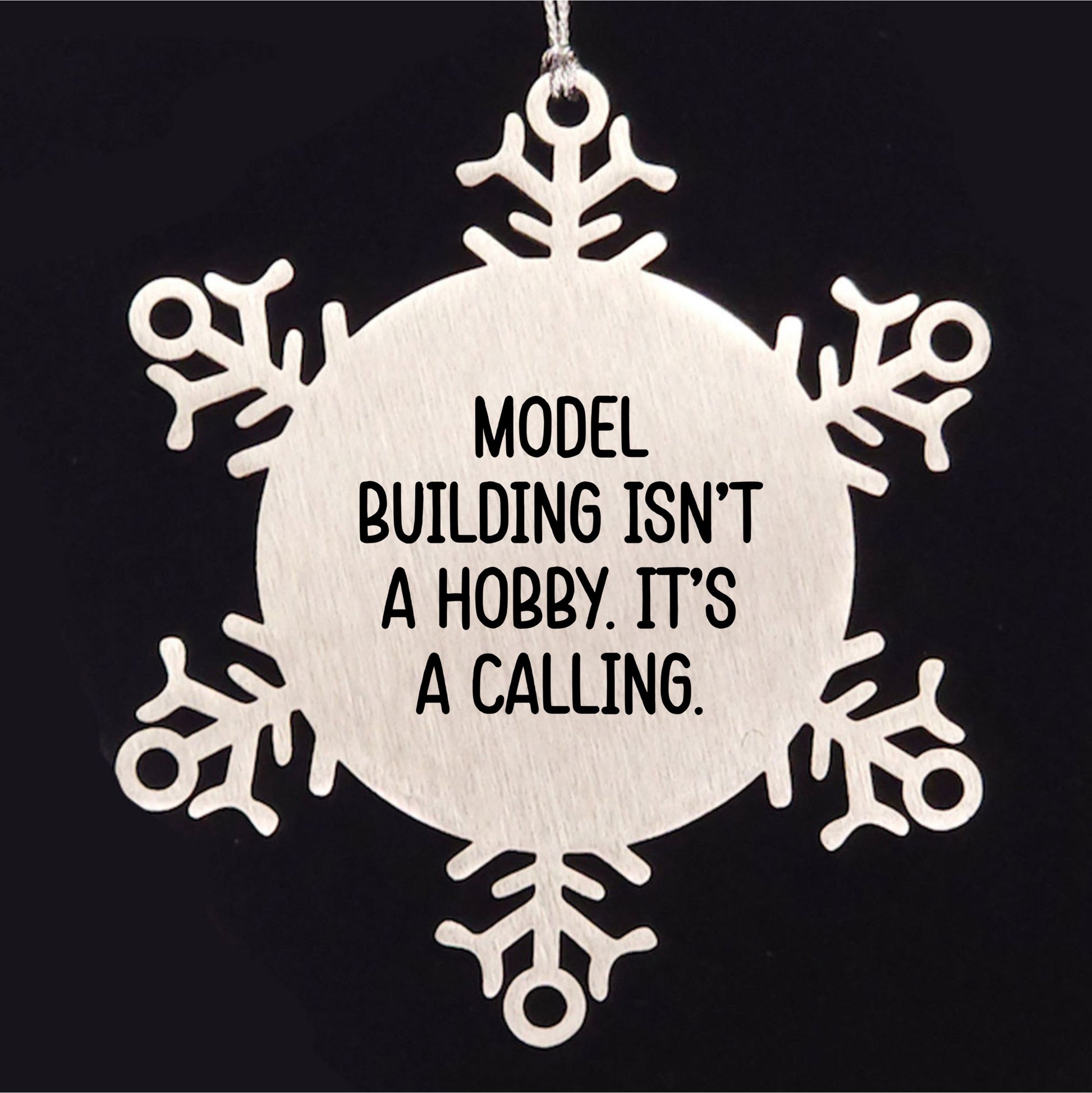 Handcrafted Snowflake Ornaments for Model Building Enthusiasts, Funny Gifts from Friends, and Christmas Unique Gifts for Model Building Men, Women, and Family - Mallard Moon