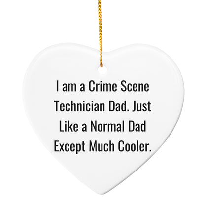 Funny Crime Scene Technician Christmas Ornament - I Am A Crime Scene Technician Dad