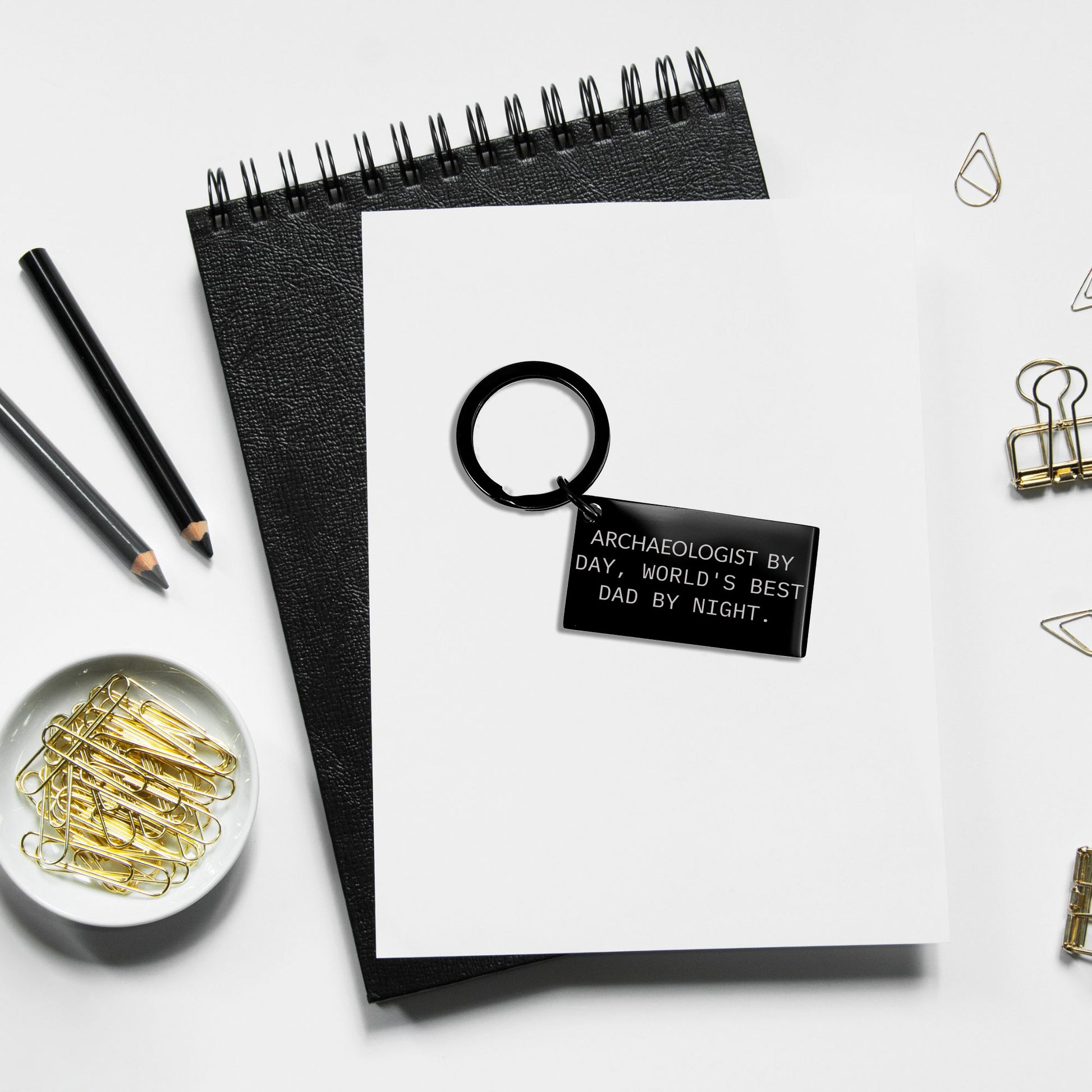 Archaeologists Gifts for Dad, Keychain for Men, Funny Quote 'Archaeologists By Day, World's Best Dad By Night.', Graduation Unique Gifts - Mallard Moon Gift Shop