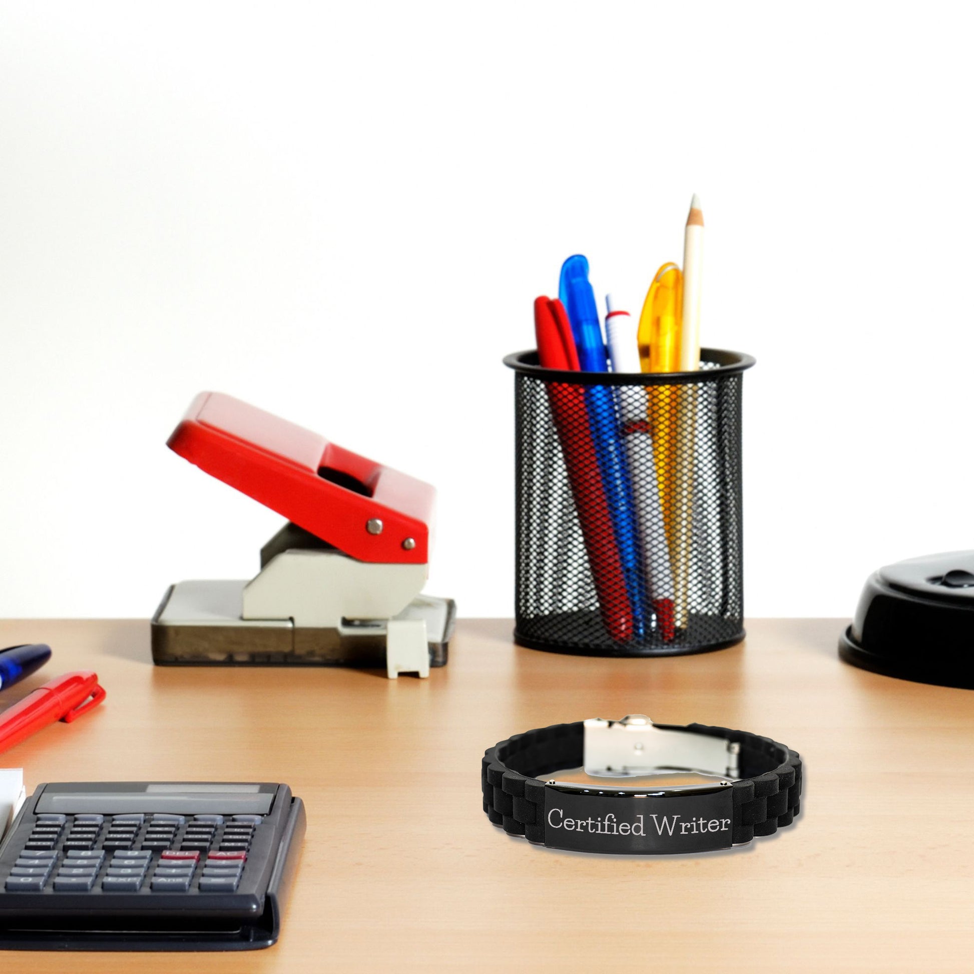 Funny Quote Certified Writer Glide lock Clasp Bracelet Gifts from Friends for Writer Graduation Unique Gifts - Mallard Moon Gift Shop