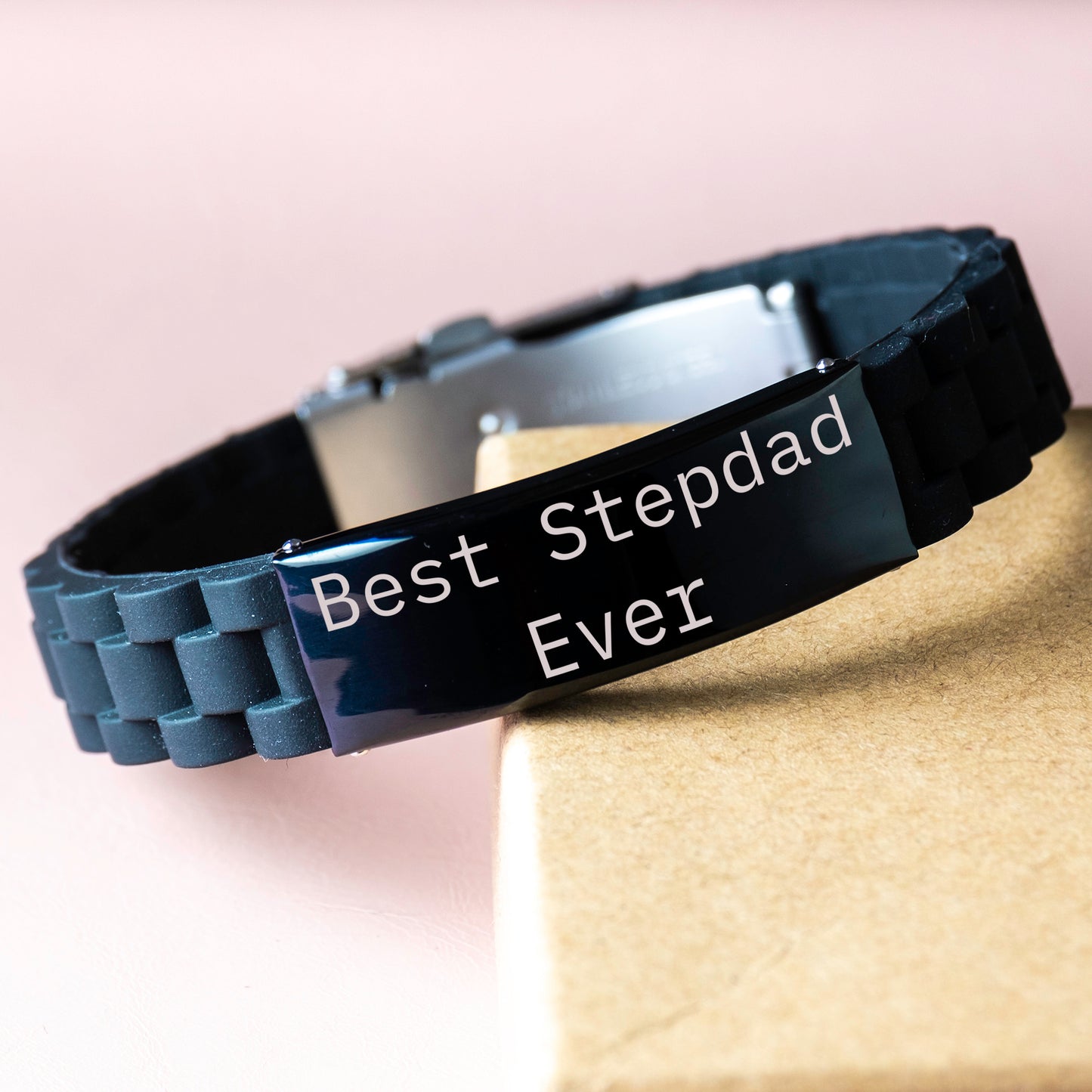 Best Stepdad Ever – Meaningful Gift for Bonus Dad – Stepfather Appreciation - Bracelet Gift – Father’s Day, Birthday, Christmas - Mallard Moon Gift Shop