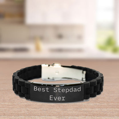 Best Stepdad Ever – Meaningful Gift for Bonus Dad – Stepfather Appreciation - Bracelet Gift – Father’s Day, Birthday, Christmas - Mallard Moon Gift Shop