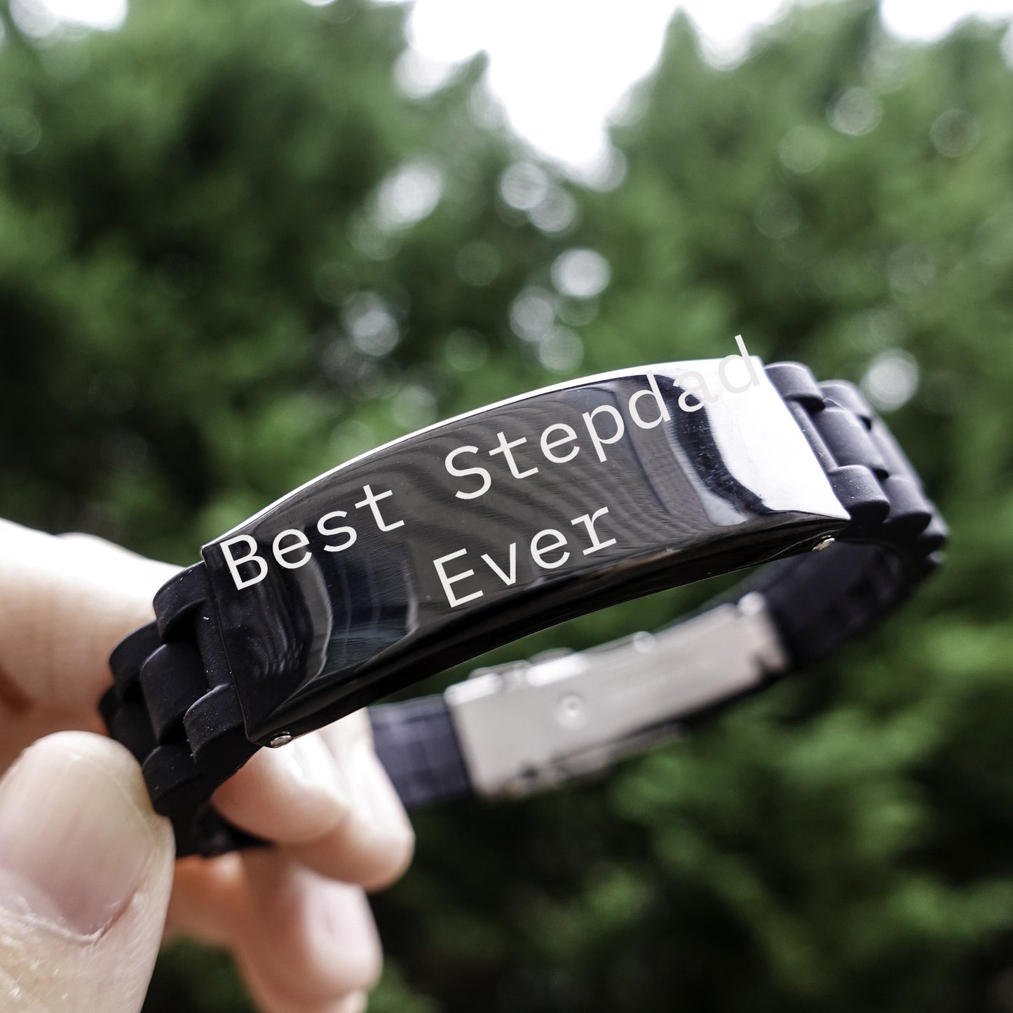 Best Stepdad Ever – Meaningful Gift for Bonus Dad – Stepfather Appreciation - Bracelet Gift – Father’s Day, Birthday, Christmas - Mallard Moon Gift Shop