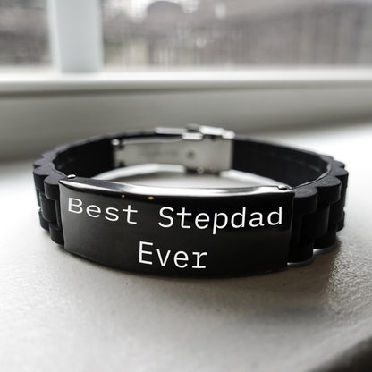 Best Stepdad Ever – Meaningful Gift for Bonus Dad – Stepfather Appreciation - Bracelet Gift – Father’s Day, Birthday, Christmas - Mallard Moon Gift Shop