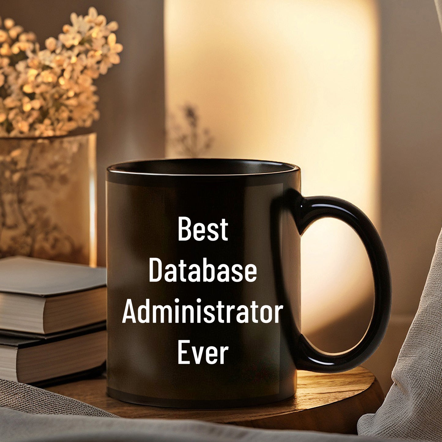 Best Database Administrator Ever Funny Gift Mug for Graduation, Gifts from Family to Database Administrator, 11oz or 15oz Black Ceramic Coffee Mug - Mallard Moon Gift Shop