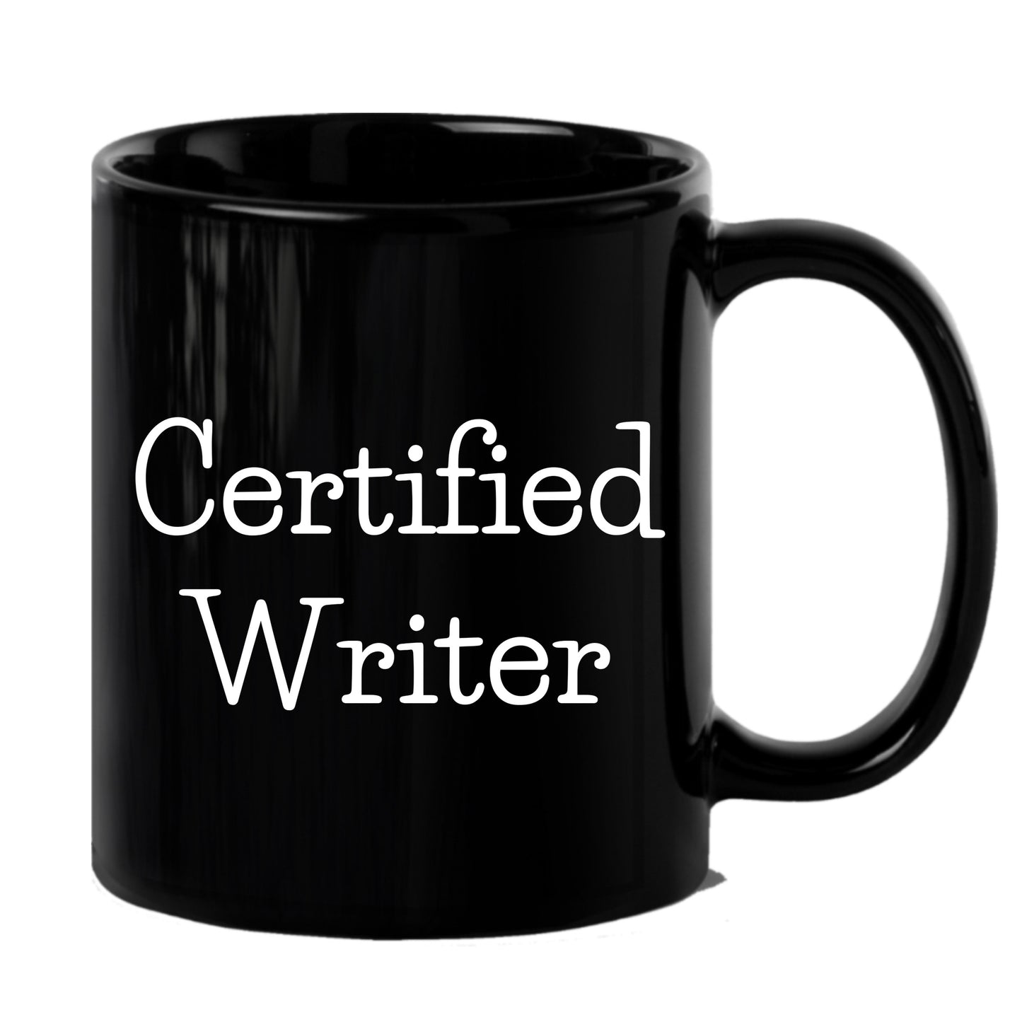 Funny Quote Certified Writer Gifts from Friends for Writer Graduation Unique Black Coffee Mug - Mallard Moon Gift Shop