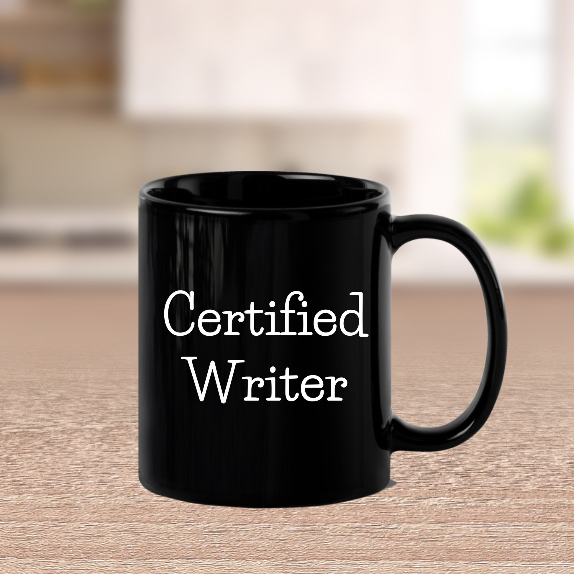 Funny Quote Certified Writer Gifts from Friends for Writer Graduation Unique Black Coffee Mug - Mallard Moon Gift Shop