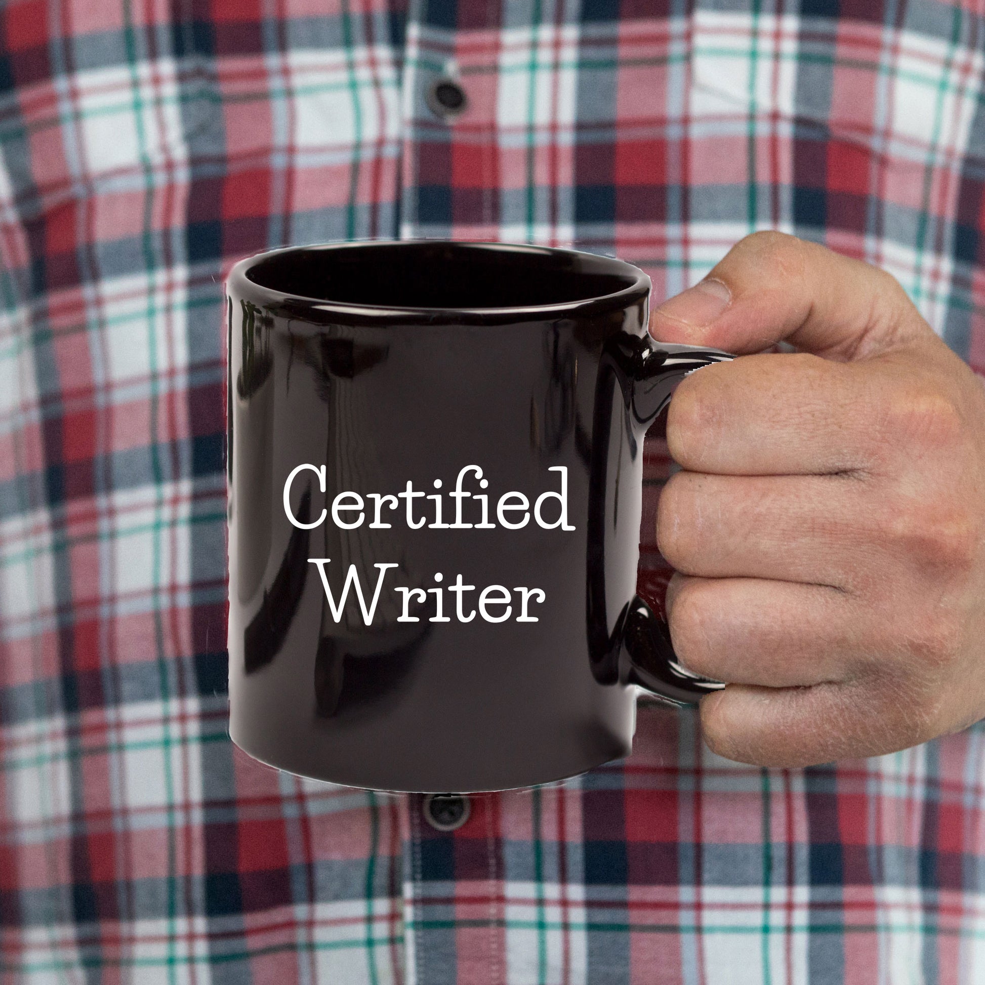 Funny Quote Certified Writer Gifts from Friends for Writer Graduation Unique Black Coffee Mug - Mallard Moon Gift Shop