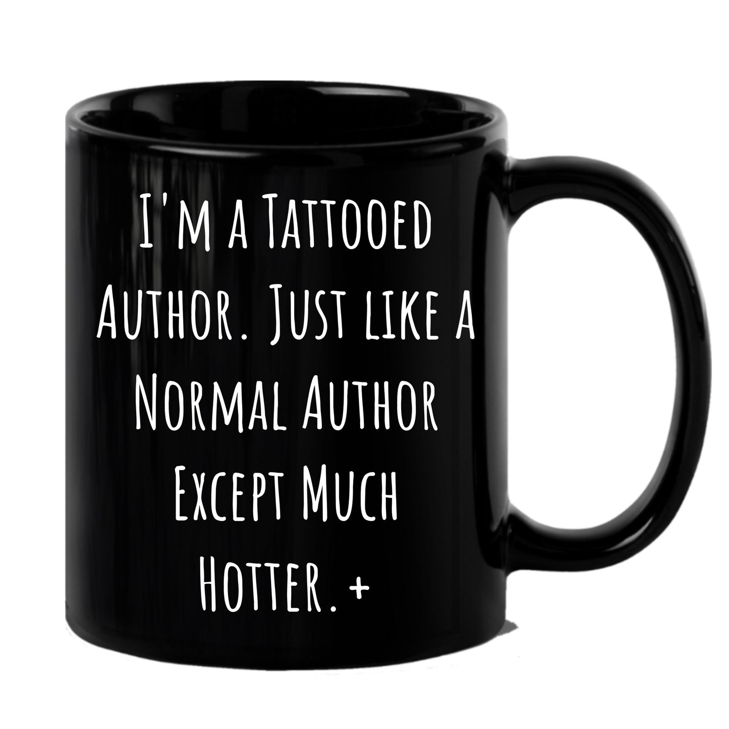 Author Funny Quote Tattooed Author Black Coffee Mug Gifts - Mallard Moon Gift Shop