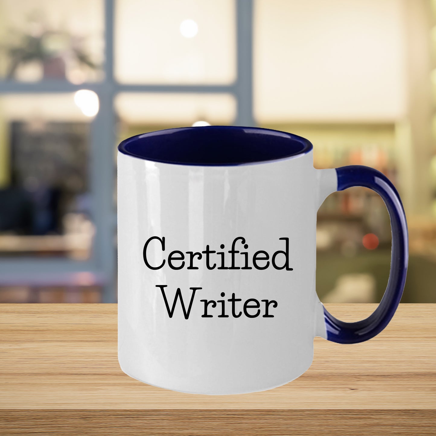 Funny Certified Writer Gifts from Family to Writers for Graduation Unique Two Tone Coffee Mugs - Mallard Moon Gift Shop