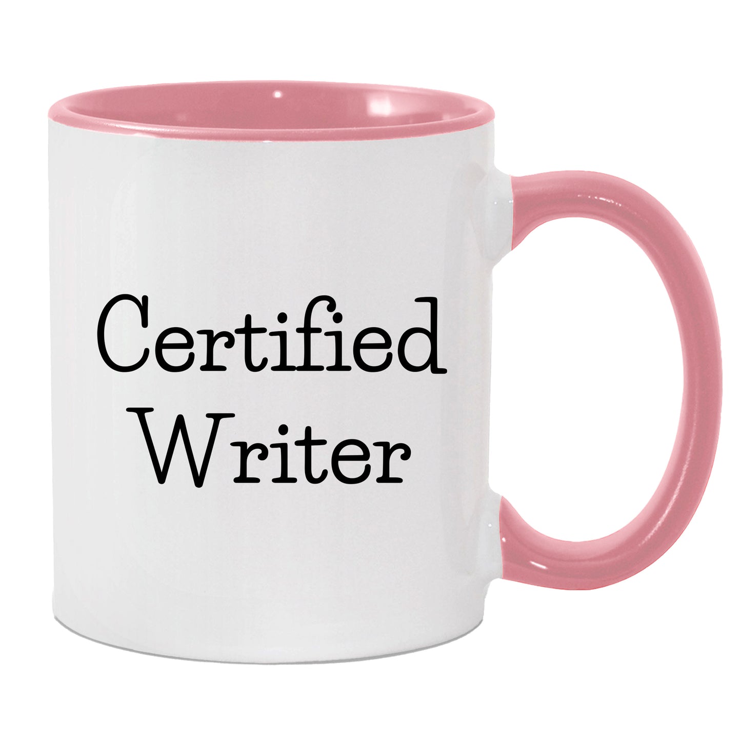 Funny Certified Writer Gifts from Family to Writers for Graduation Unique Two Tone Coffee Mugs - Mallard Moon Gift Shop