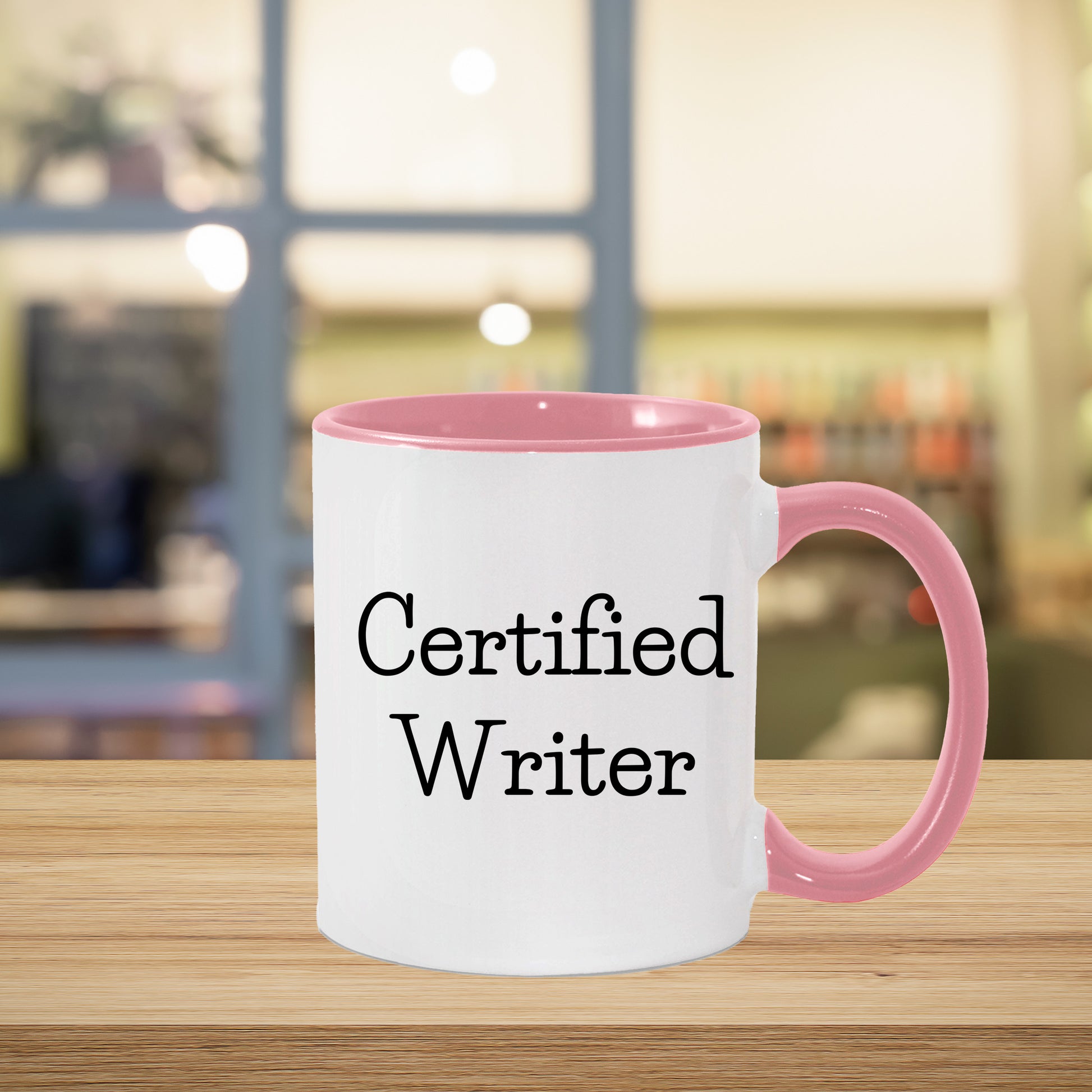 Funny Certified Writer Gifts from Family to Writers for Graduation Unique Two Tone Coffee Mugs - Mallard Moon Gift Shop