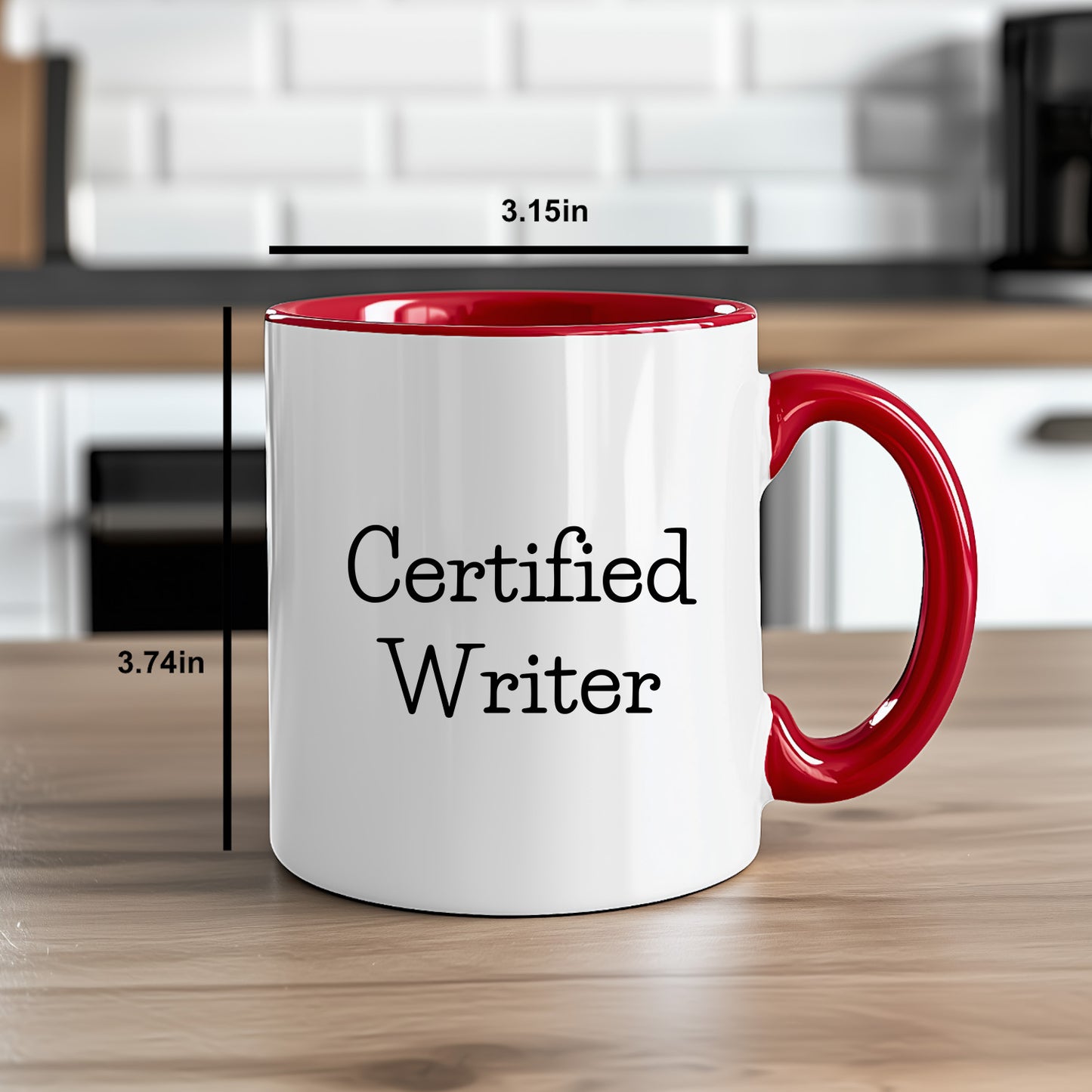 Funny Certified Writer Gifts from Family to Writers for Graduation Unique Two Tone Coffee Mugs - Mallard Moon Gift Shop