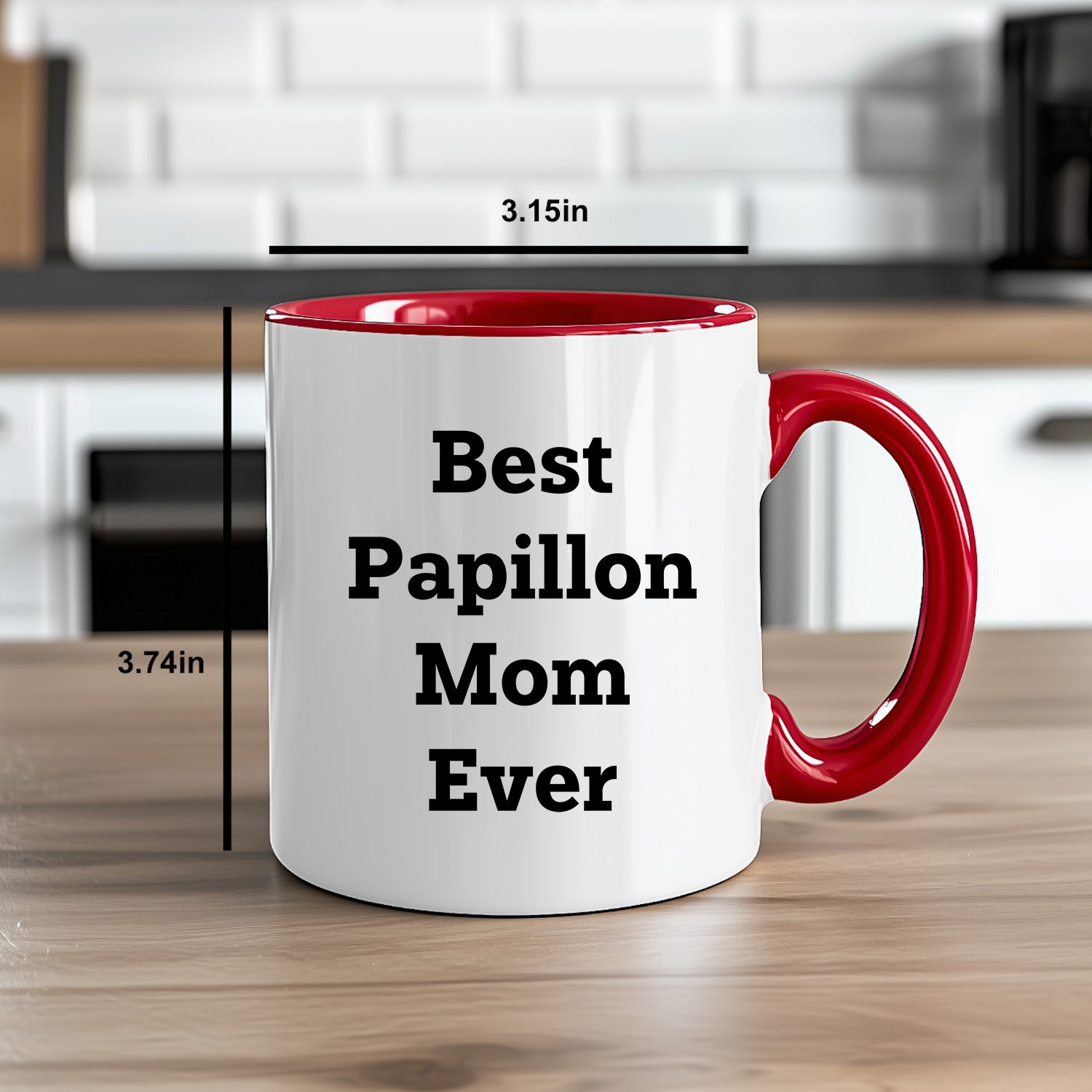 Spring Pet Products Best Papillon Mom Ever, Funny Papillon Dog Lover Gift, Two Tone Coffee Mug Birthday, Mother's Day, Chritmas Gifts - Mallard Moon Gift Shop