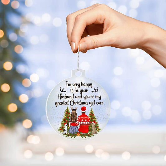 Personalized Wife Acrylic Keepsake Ornament