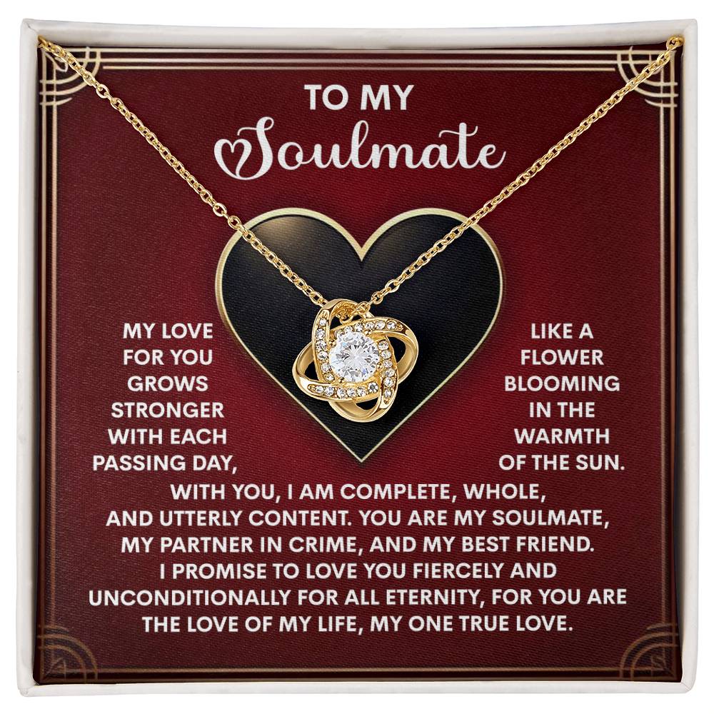 Gift for Soulmate - One True Love - Love Knot Pendant Necklace - Mallard Moon Gift Shop