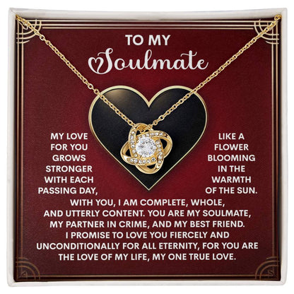 Gift for Soulmate - One True Love - Love Knot Pendant Necklace - Mallard Moon Gift Shop