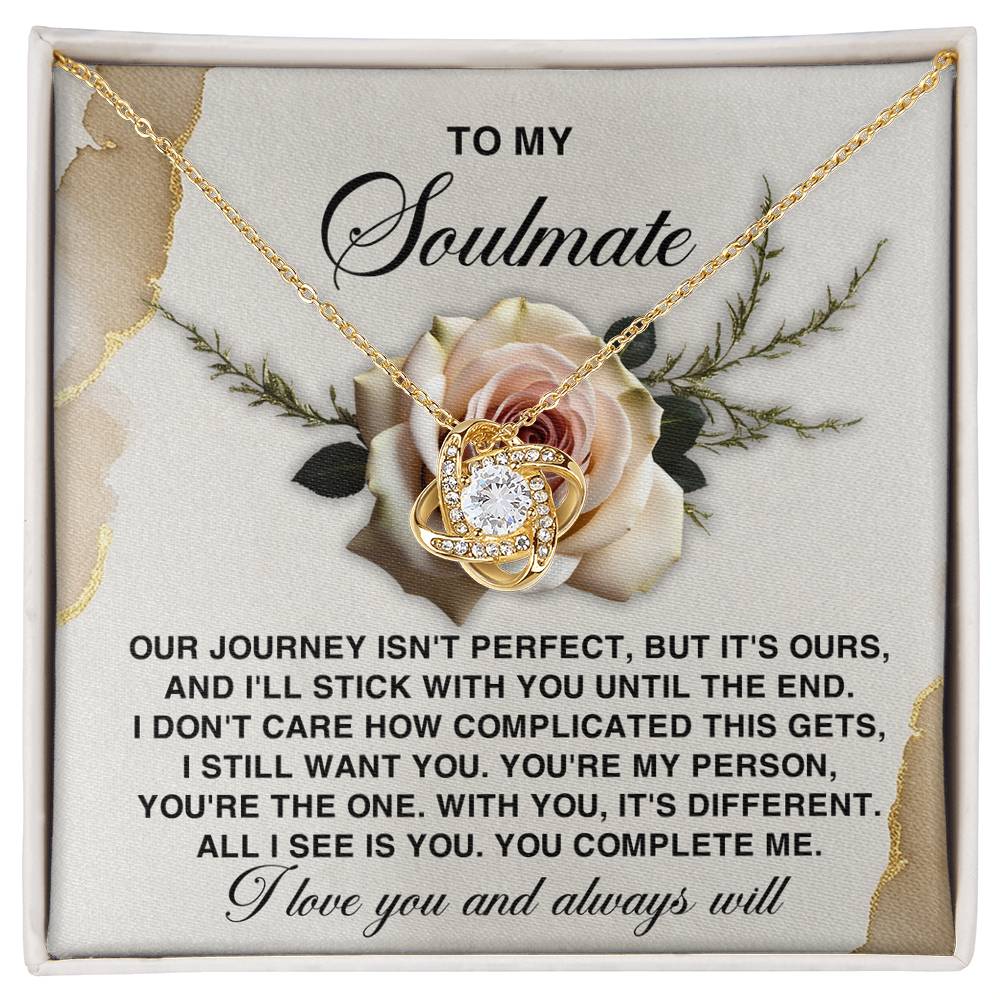To My Soulmate - You Complete Me Valentine's Day Card – A Heartfelt Message for Your Forever Love - Mallard Moon Gift Shop