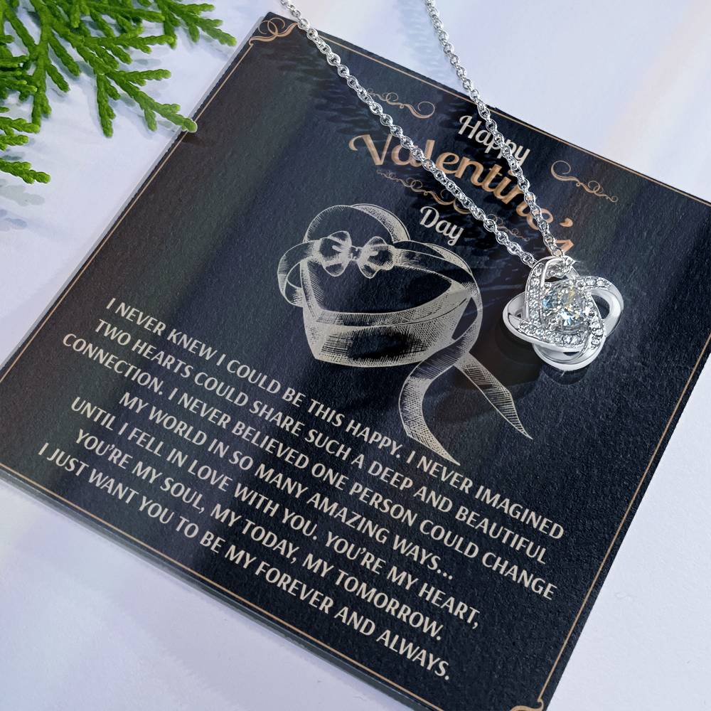 You’re My Forever - Love Knot Necklace - A Timeless Expression of Love for Your Soulmate - Heartfelt Gift for Valentine's Day - Mallard Moon Gift Shop