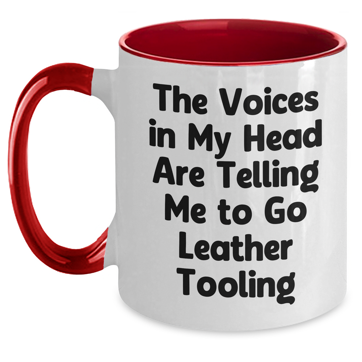 Funny Leather Tooling Gifts from Friends for Dad's Special Day - Two Tone Coffee Mug - Main