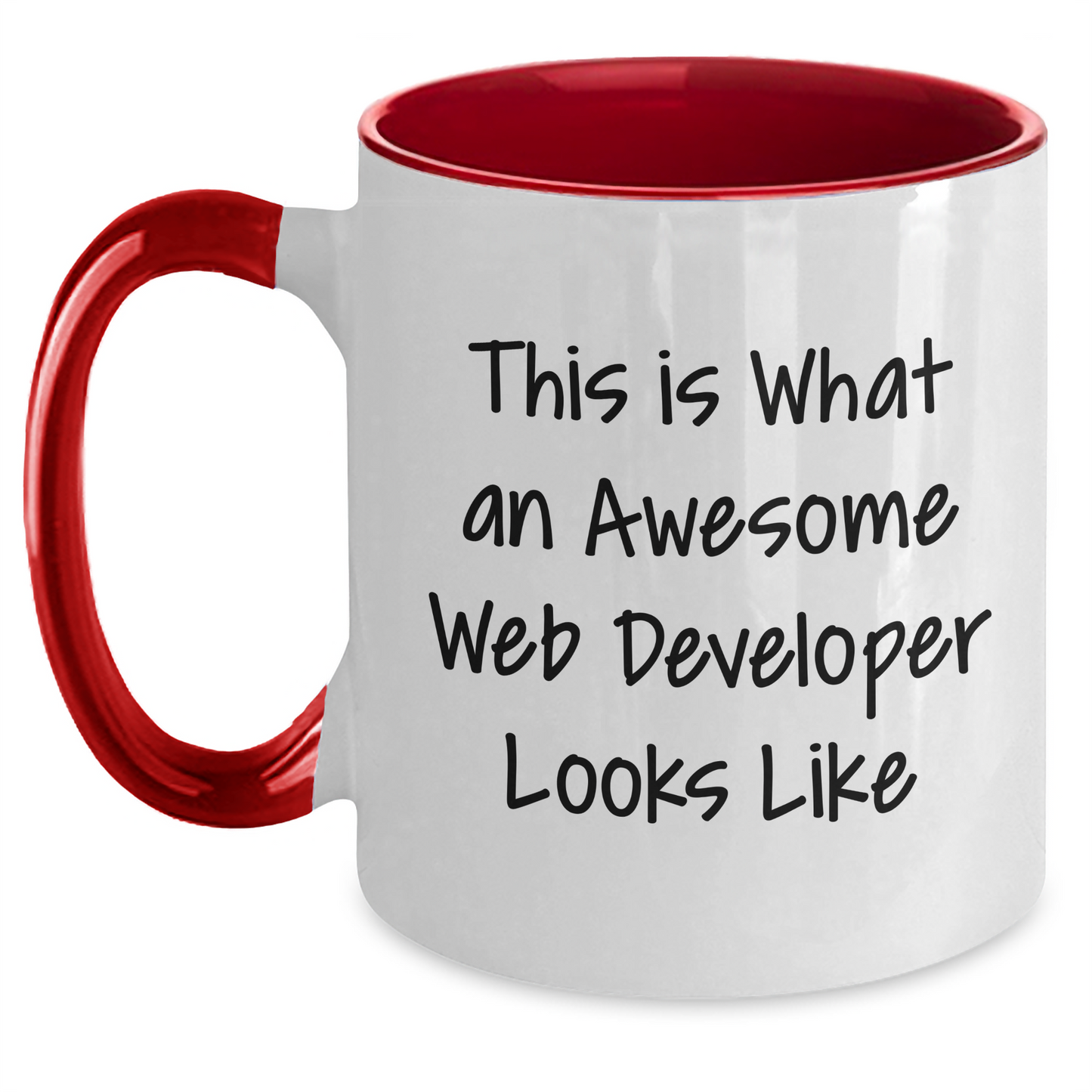 Funny Web Developer Gifts from Men for Father's Day Unique Two Tone Coffee Mug - Main