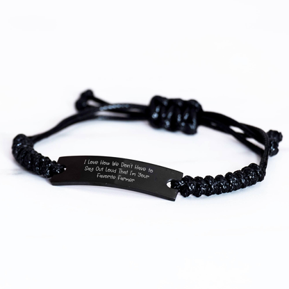 Funny Farmer Gifts: Rope Bracelet for Favorite Farmer, Gifts from Friends, Gifts for Men Graduation - Image 2