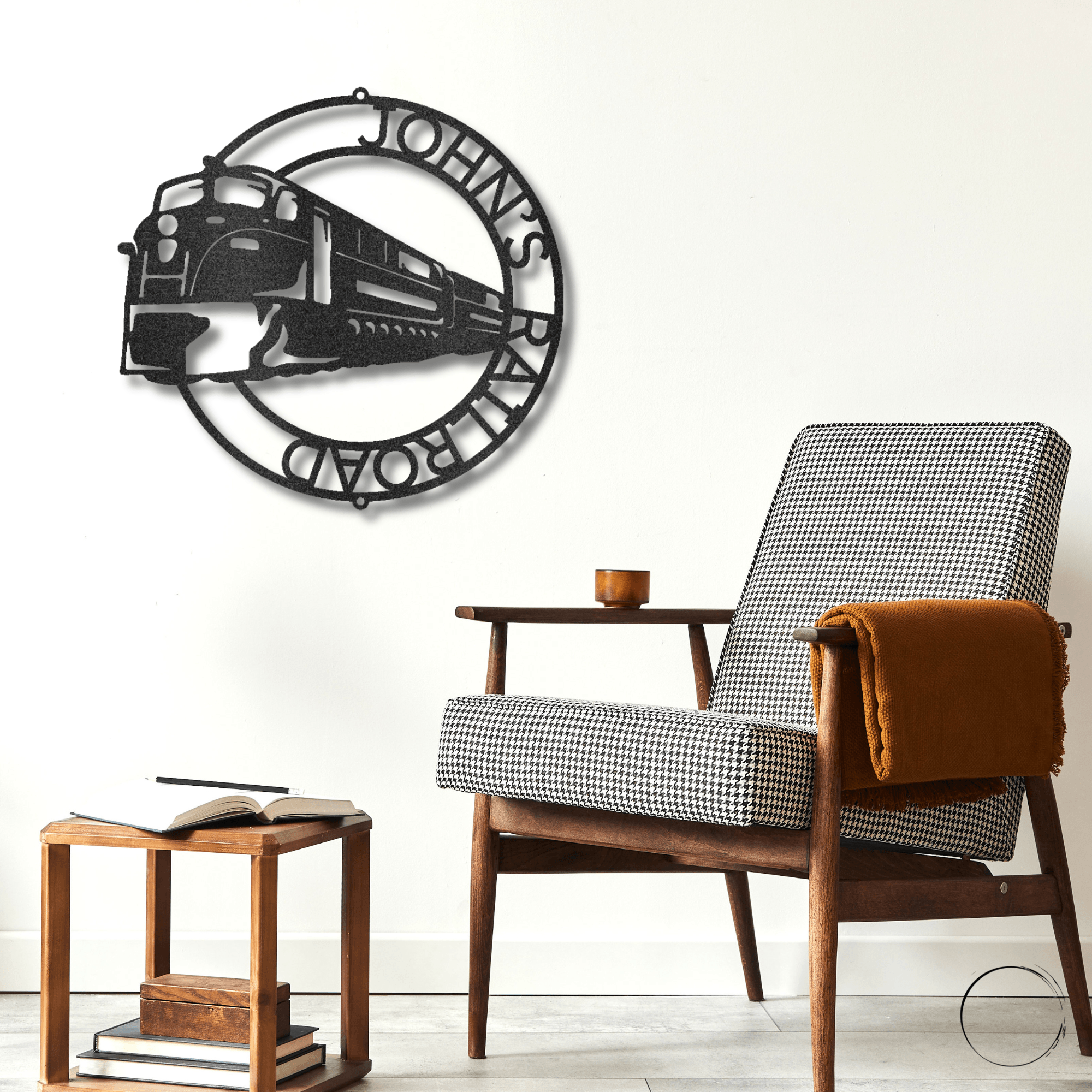 Train Ring Personalized Metal Art Steel Wall Sign - Mallard Moon Gift Shop