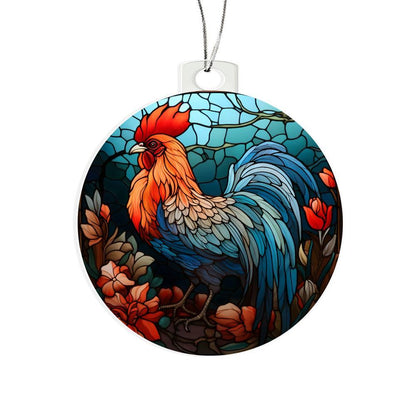 Rooster Acrylic Keepsake Ornament